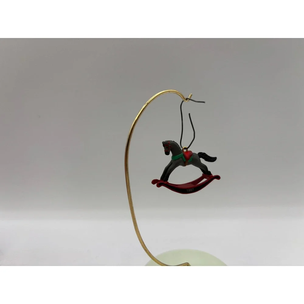 Hallmark Keepsake Ornament 1997 Miniature Rocking Horse 10th in Series Vintage